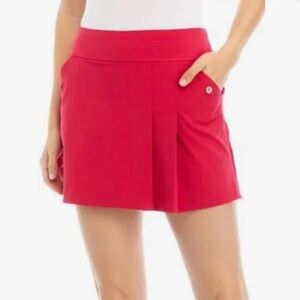 NWT Women’s Lilly Pulitzer Antibes Skort Poinsettia Red UPF 50+ Size 8 MSRP $118
